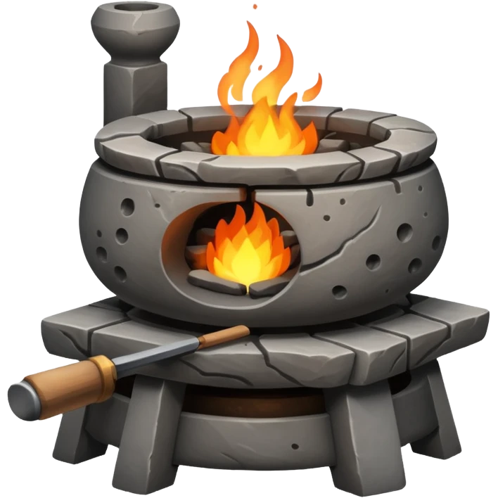 A Japanese stone forge emoji
