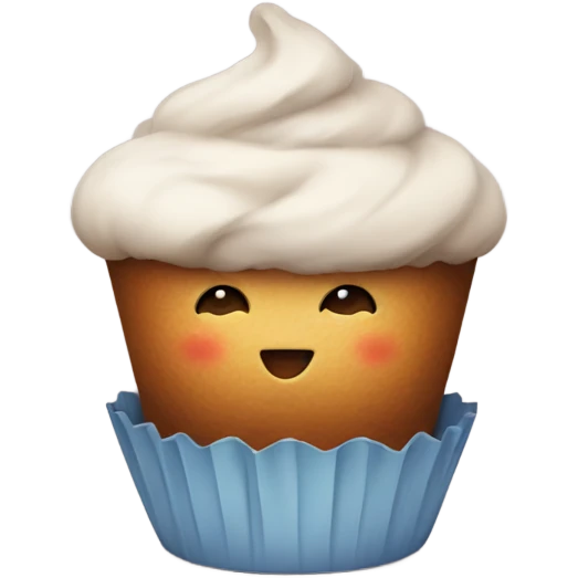 Cute muffin emoji