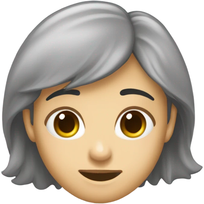 девушка с короткими кудрявыми волосами с печеньками emoji
