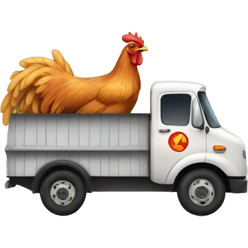 Chicken truck emoji