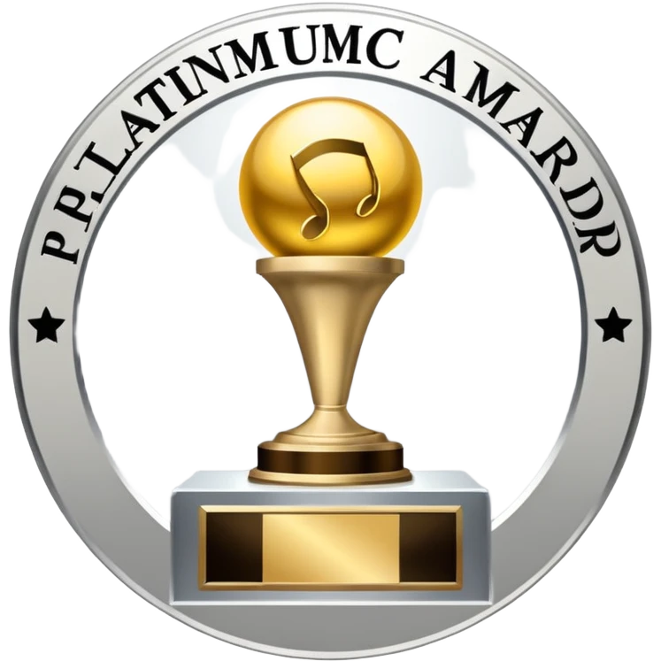 A platinum music award plaque emoji