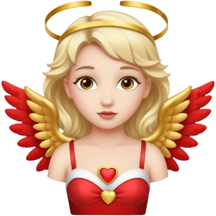woman with cupid clothes emoji