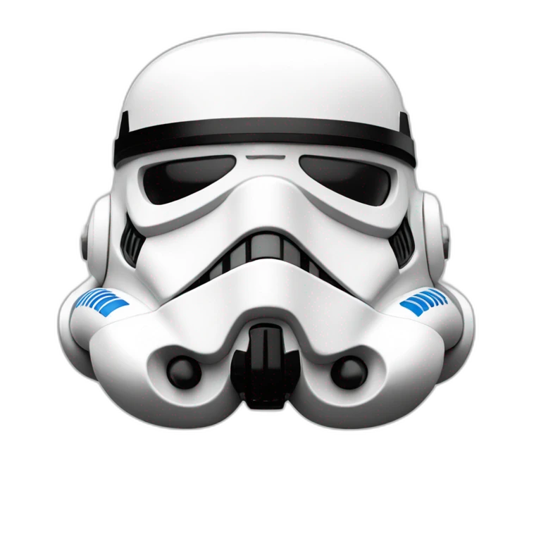 Lego stormtrooper face emoji