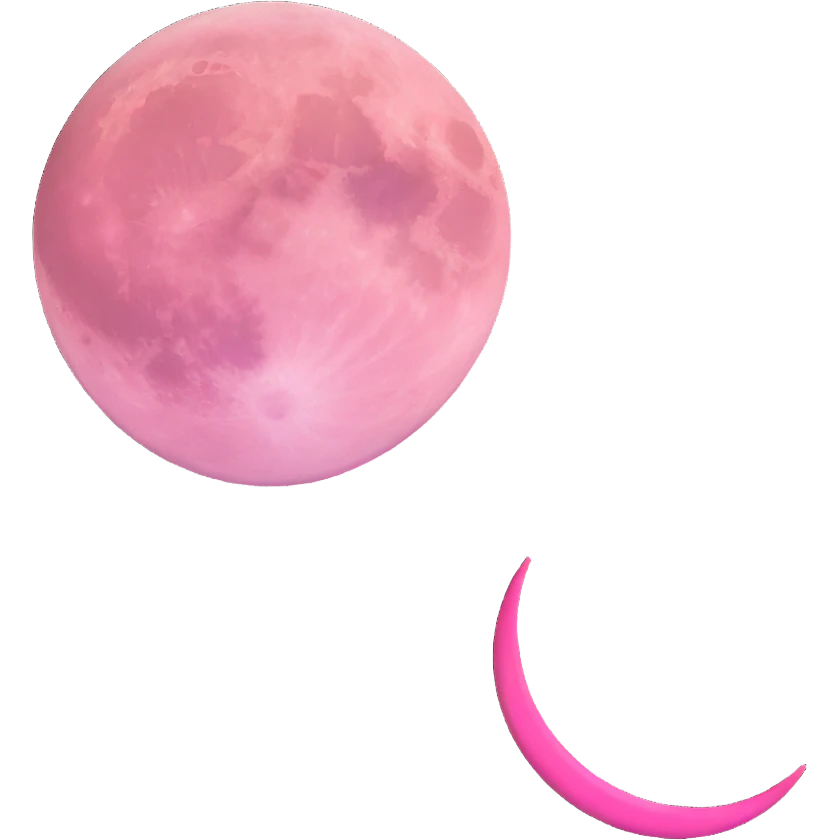 pink moon emoji