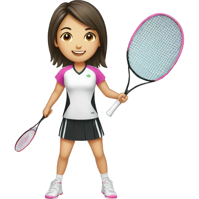 Girl badminton emoji