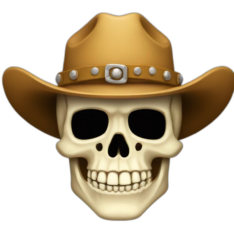 Skull cowboy emoji