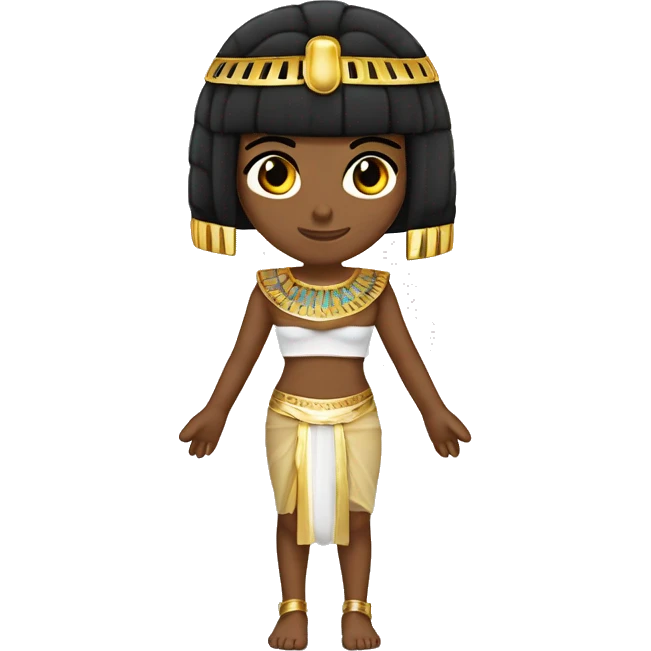 PERSONA DE PIEL CLARITA VESTIDA DE CLEOPATRA emoji