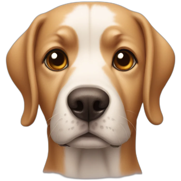 dog with heart eye emoji