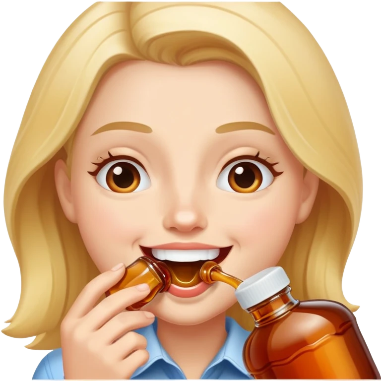 canadians guzzling maple syrup emoji