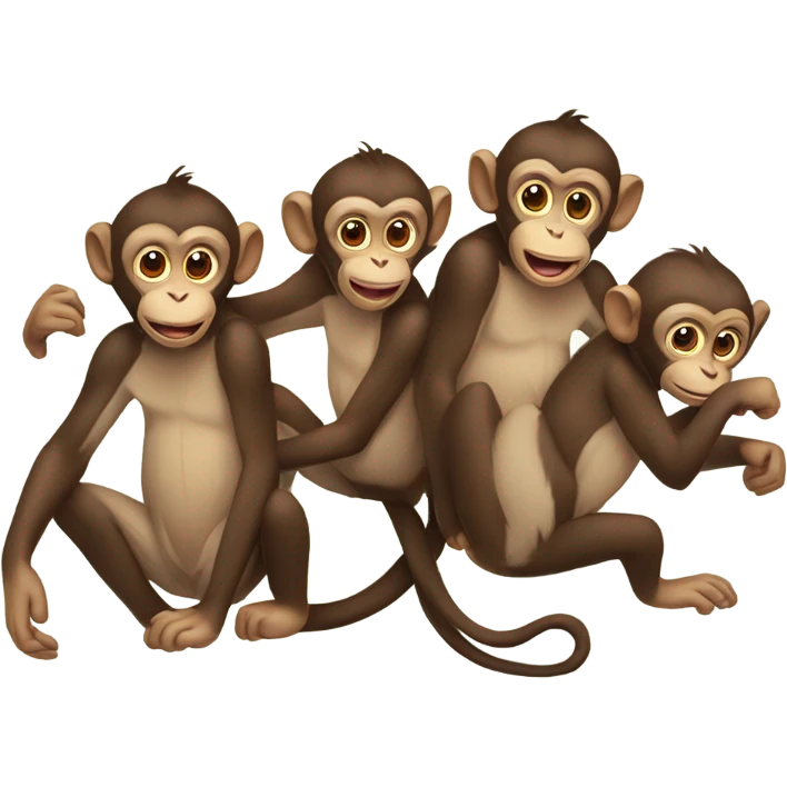 Group of monkeys  emoji