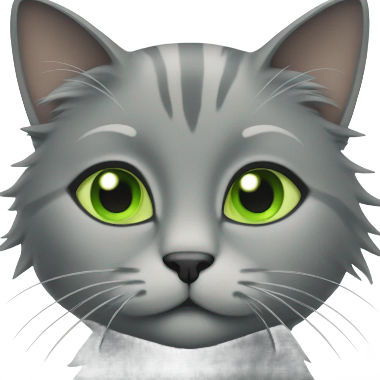 Grey cat emoji