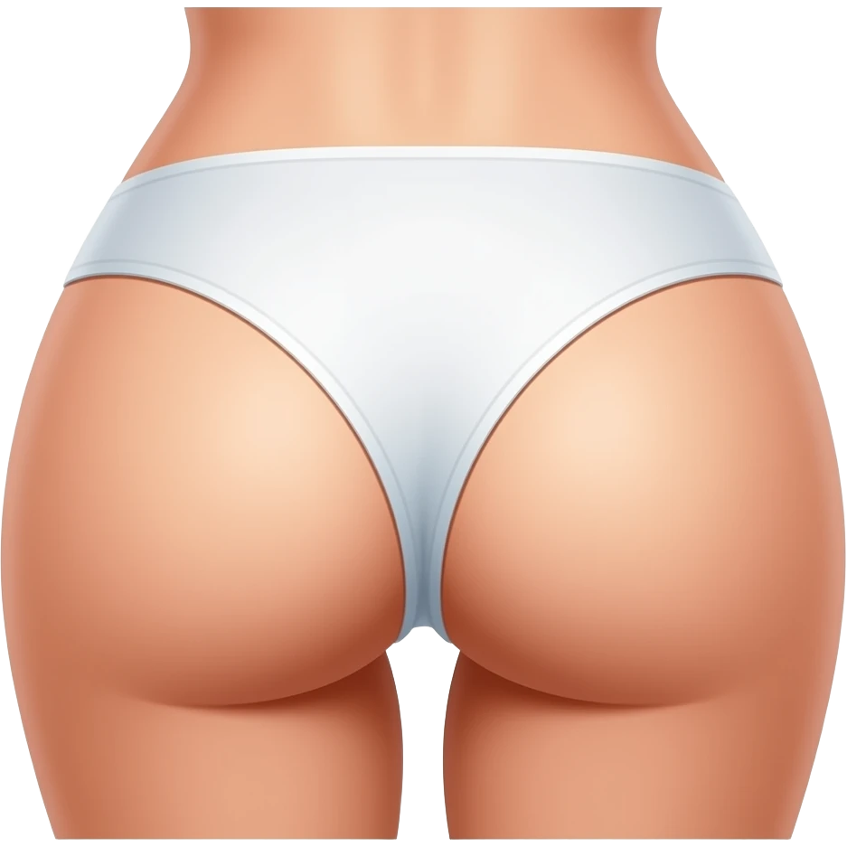 Butt with no underwear emoji