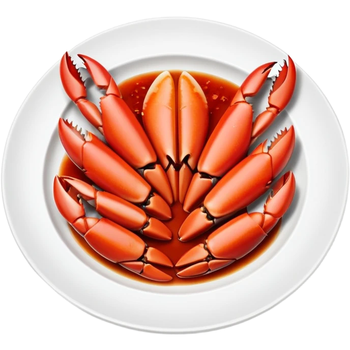 Plate of crab claws  emoji