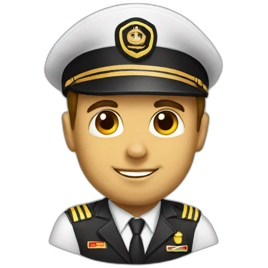 Golden aircraft pilot emoji