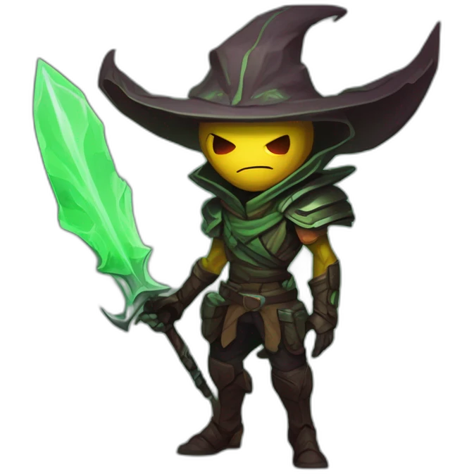 alien demon hunter scifi roguelike rpg style inspired by slay the spire digital art emoji