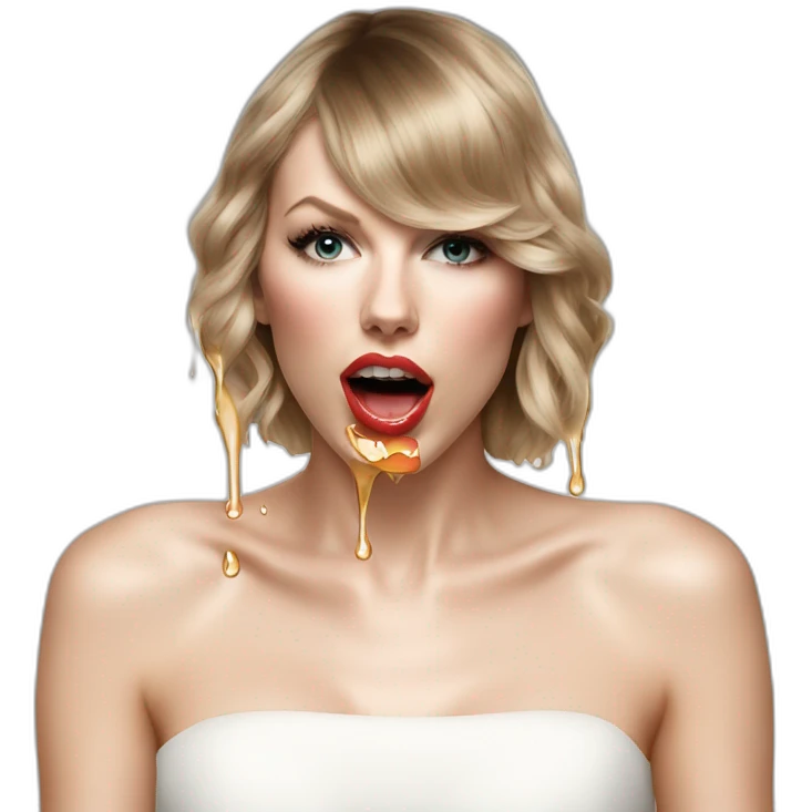 taylor-swift-selfie-milk-on-face-dripping emoji