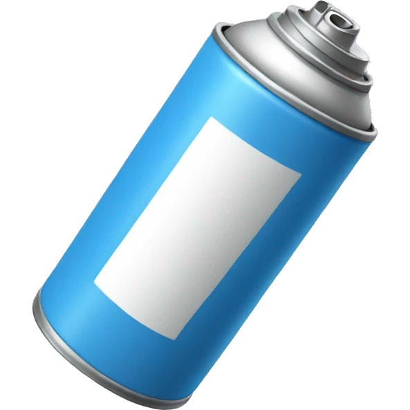 spray-can blue emoji