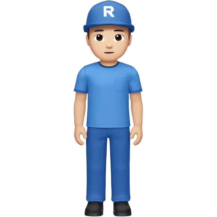 blue Roblox photo emoji