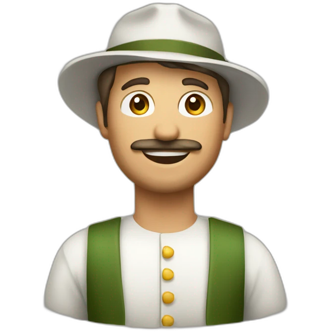 Italienischer Gondelfahrer aus Venedig emoji