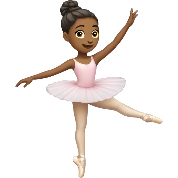 A ballet dancer on pointe emoji