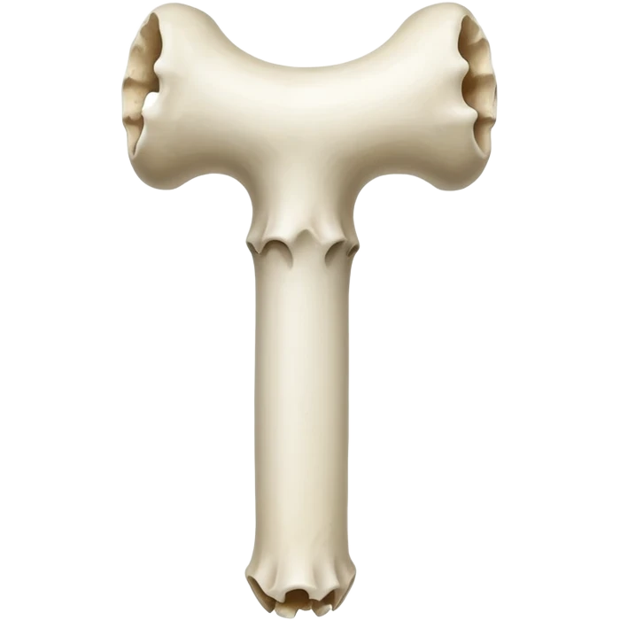 a femur bone with small holes inside emoji