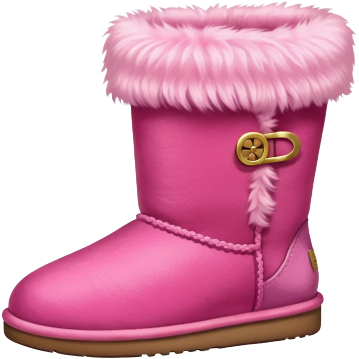 Pink ugg emoji