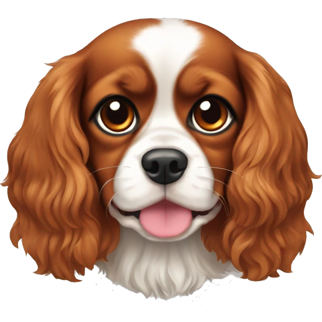 Cavalier King Charles spaniel cutie  emoji