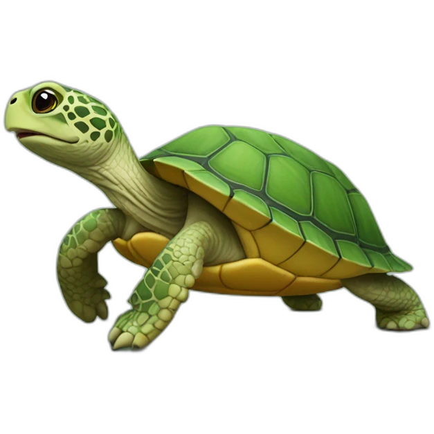 Chat sur tortue emoji