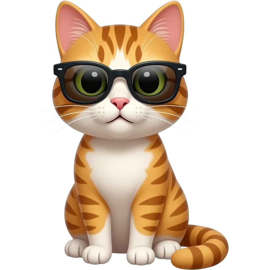 Cat wearing sunglasses emoji