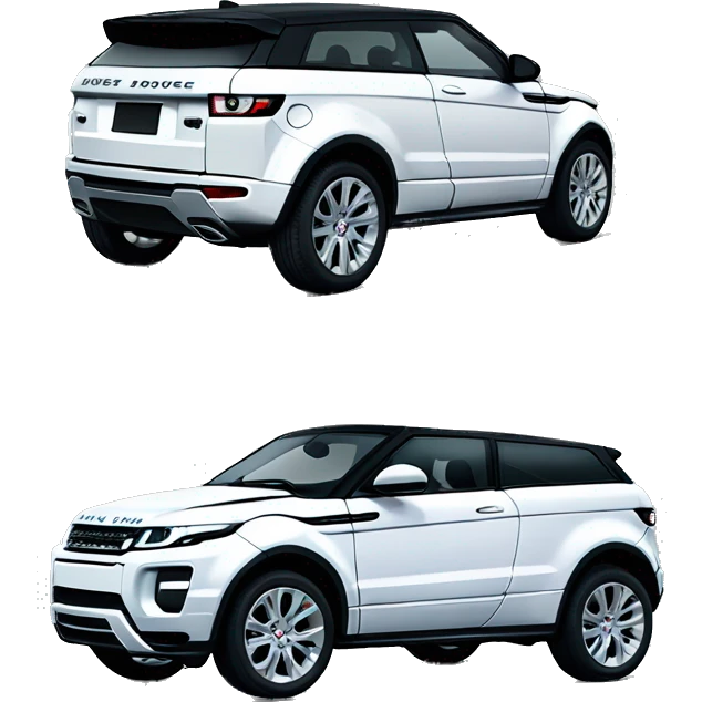 White range rover evoque emoji