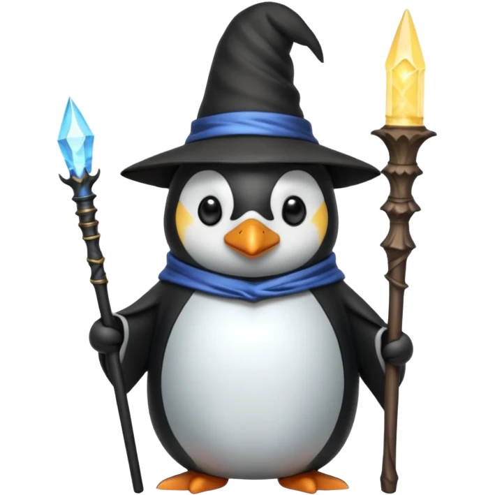Penguin Wizard emoji