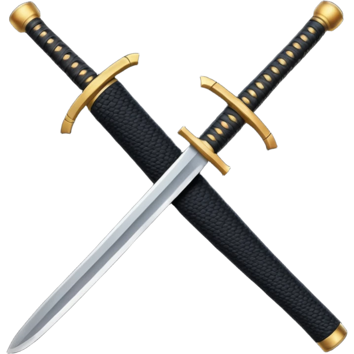 The hilt of a samurai sword emoji