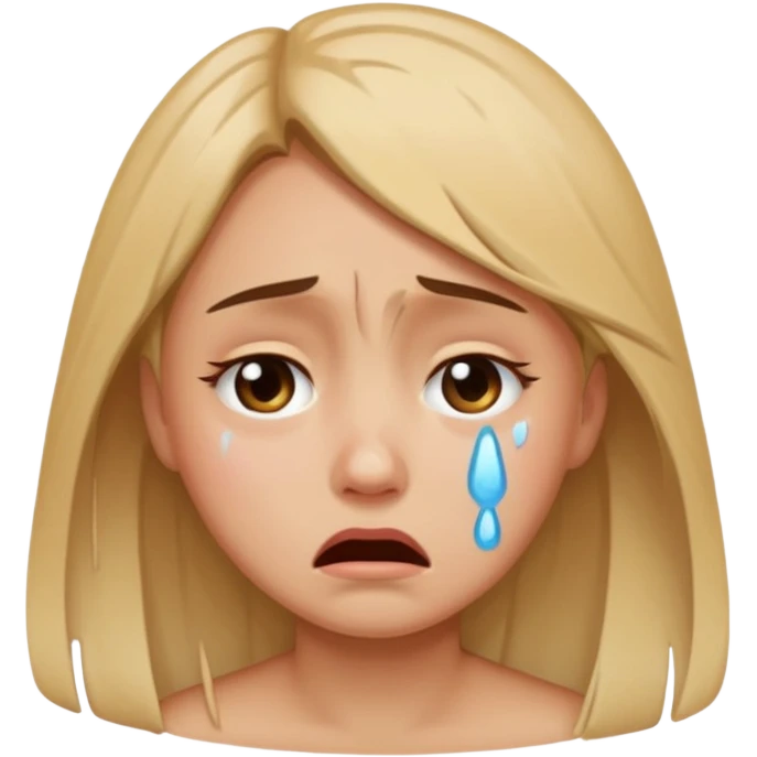 Girl crying emoji