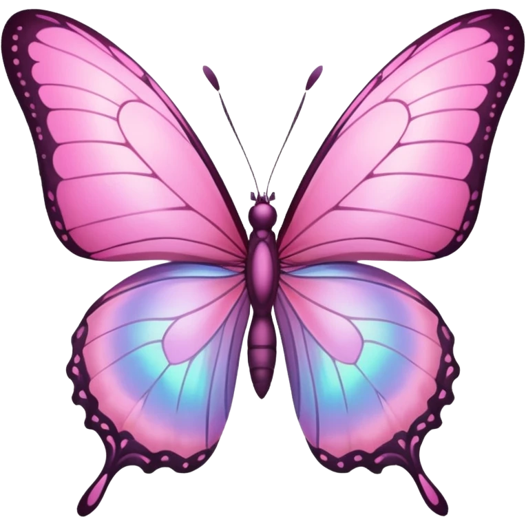 pink butterfly  emoji