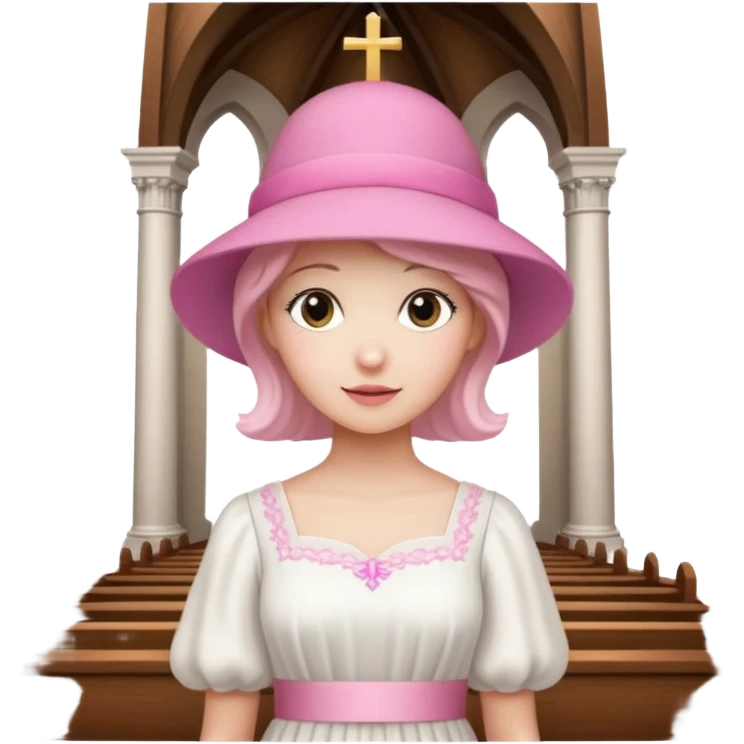 Hellrosa Kirchen ait emoji