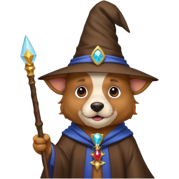Dog wizard emoji