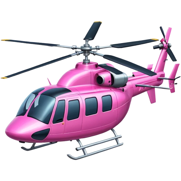 A very big pink helicopter emoji