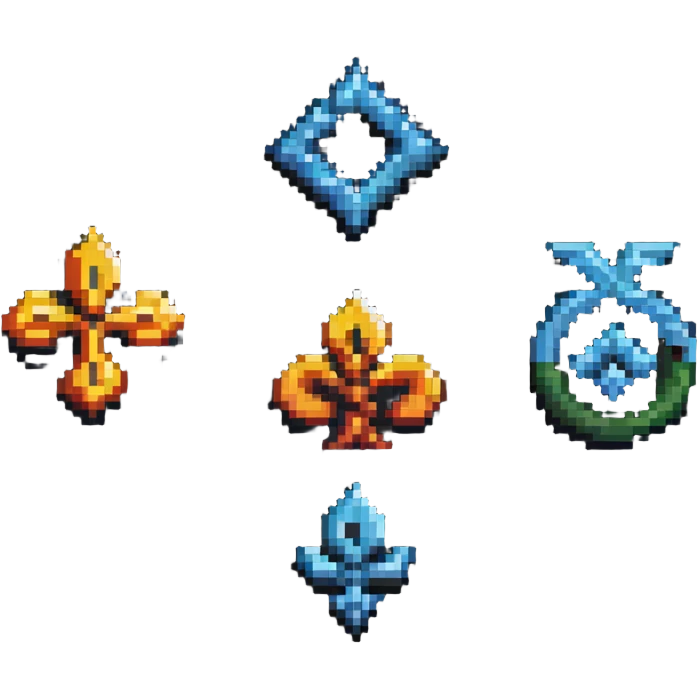 four elements symbols emoji