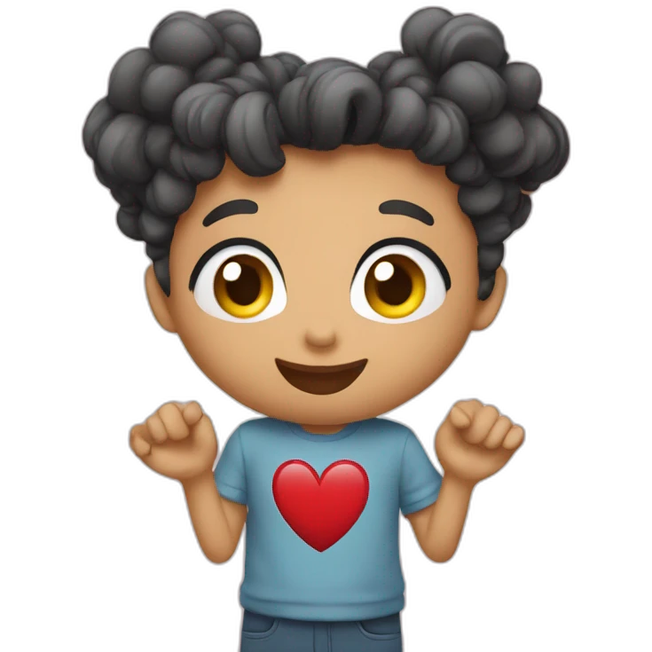 coeur avec main emoji