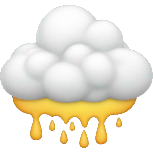 nube con lluvia emoji