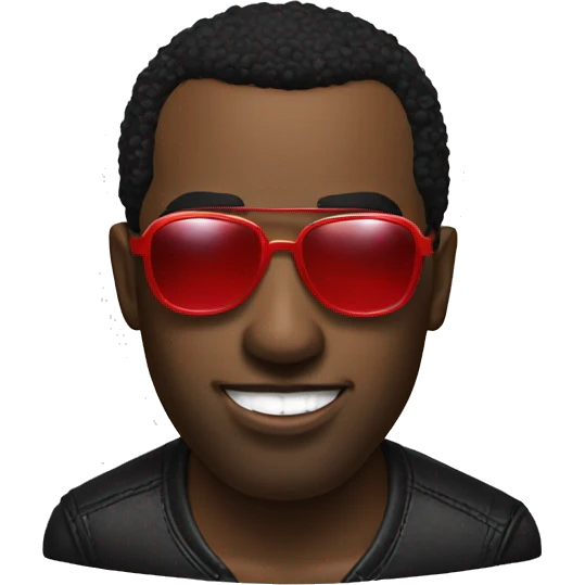 P diddy with red sunglasses emoji
