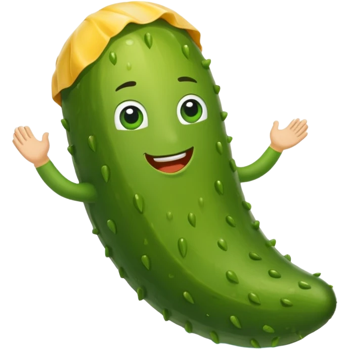 Pickle wearing a speedo emoji