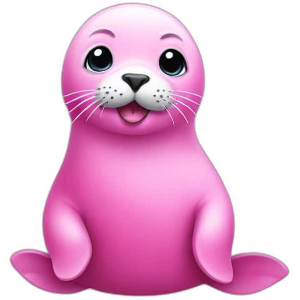 pink baby seal  emoji