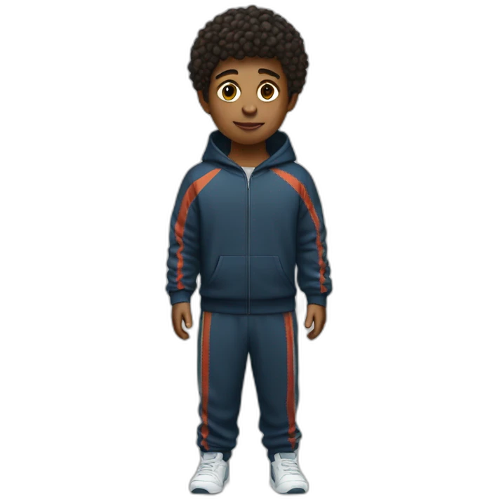 boy wearing a tracksuit full body emoji