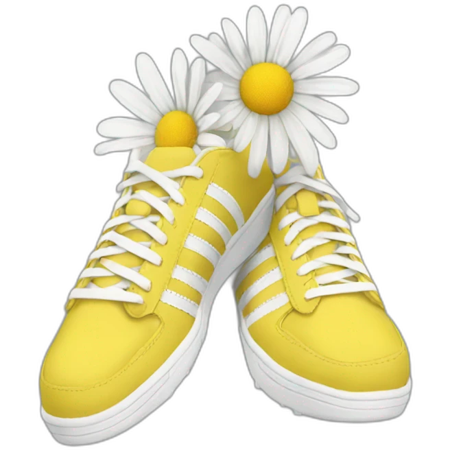 Daisy wearing adidas foot emoji