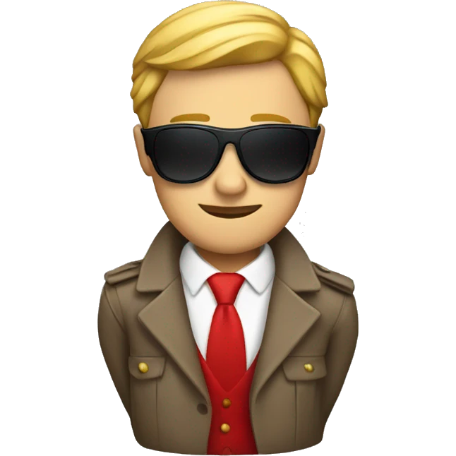 spy with a red suit emoji