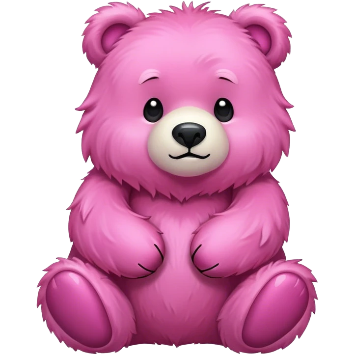 Pink bear  emoji