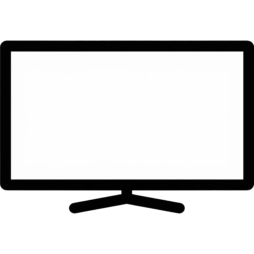 flat plasma TV screen with stand emoji