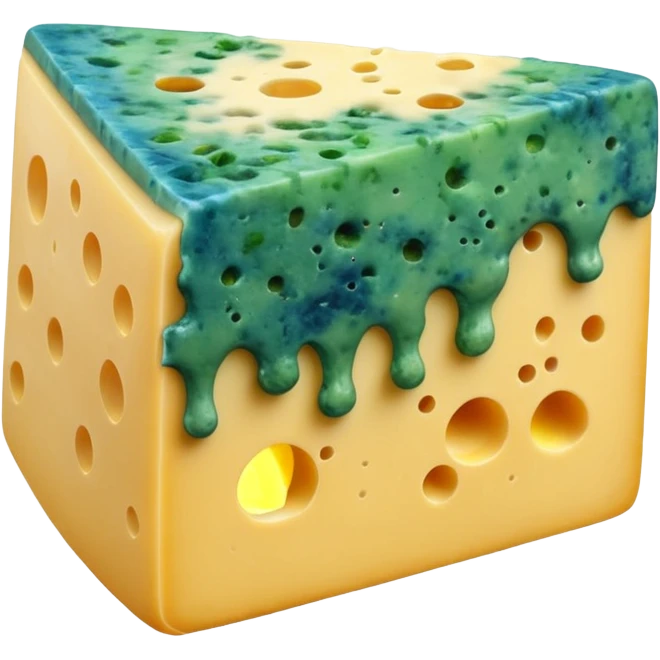 Moldy cheese emoji