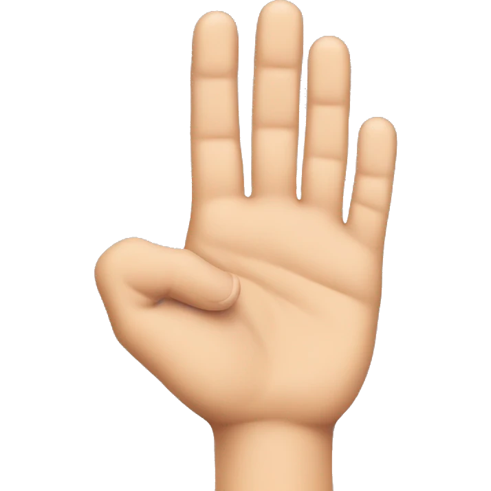 A hand grabbing a finger  emoji